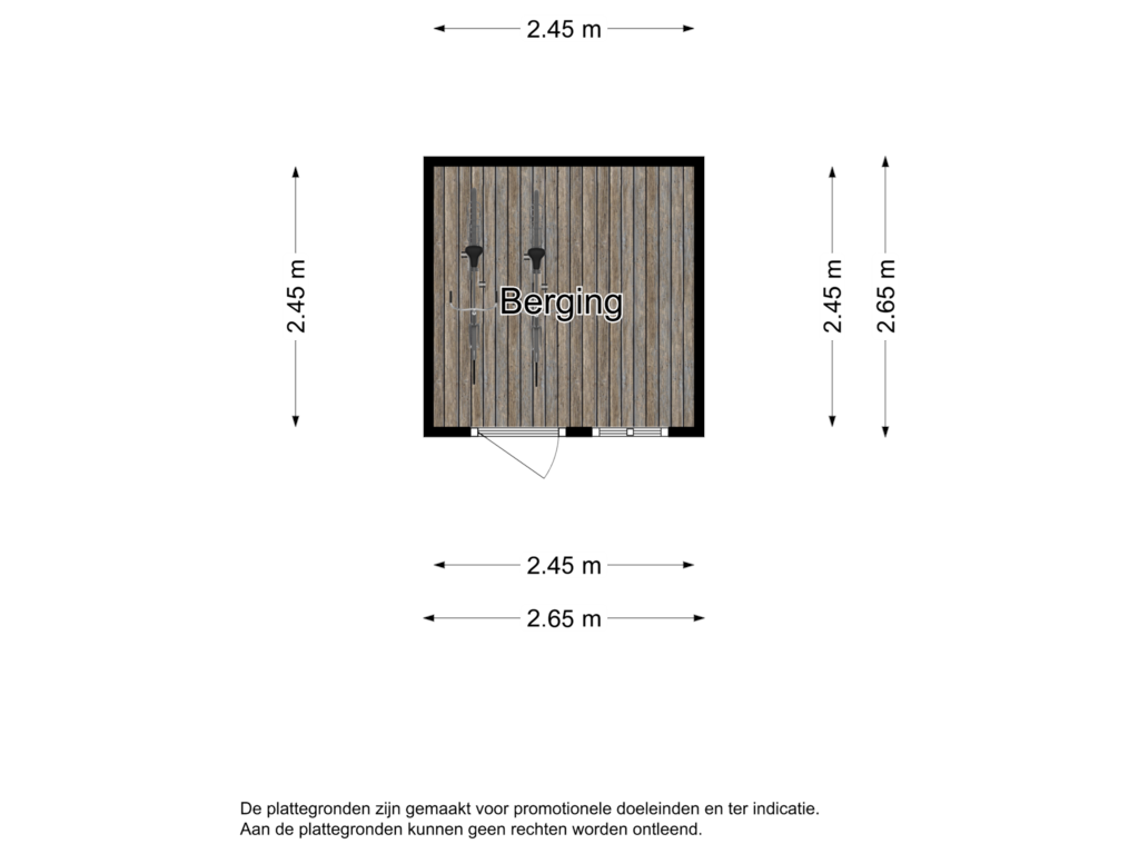 View floorplan of Berging  of Kievit 12-B402