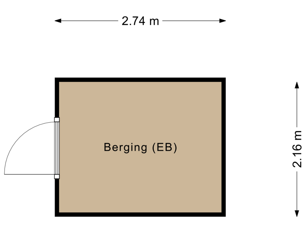 Bekijk plattegrond van berging van Dedemsvaartweg 503