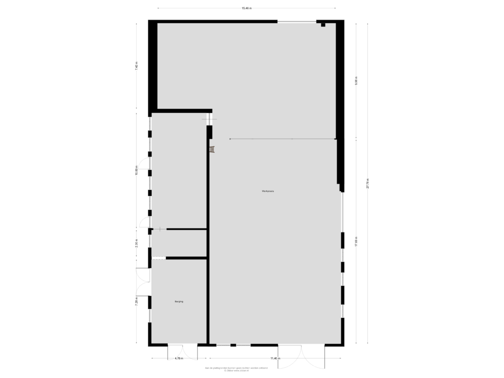 Bekijk plattegrond van Garage van Prinsendijk 11