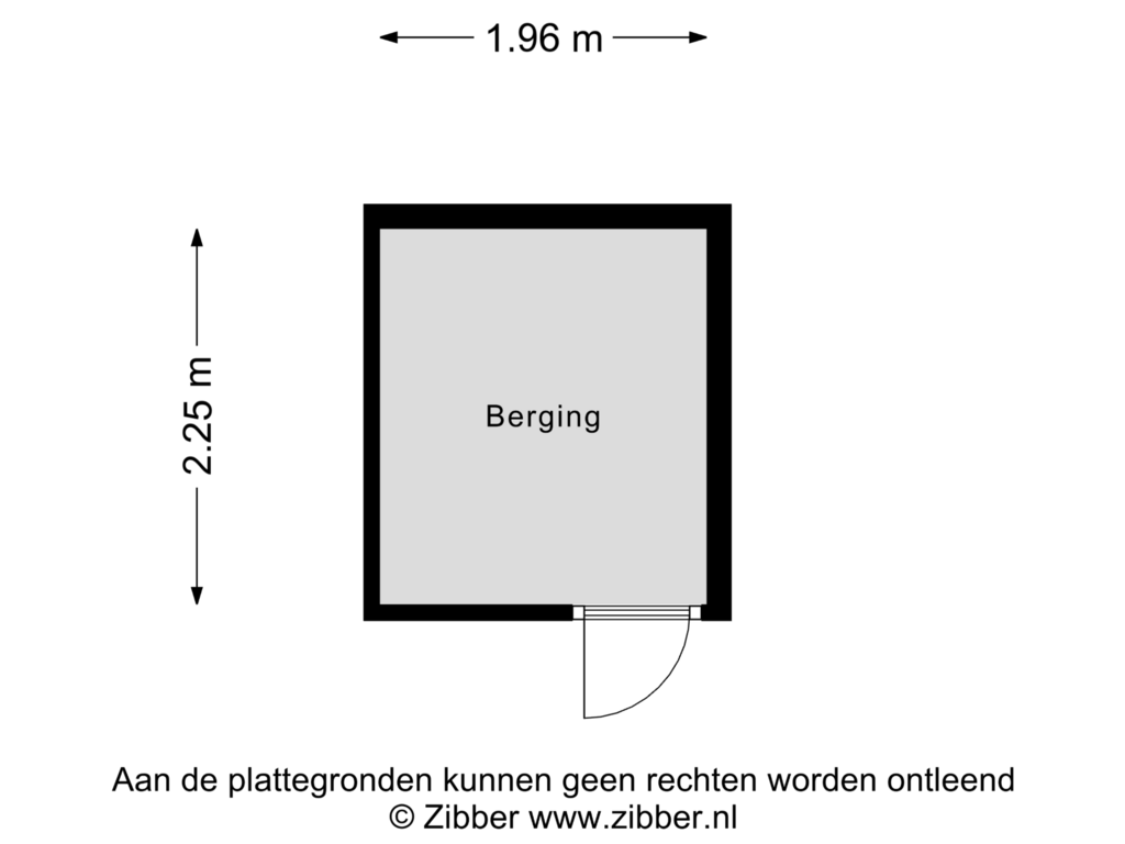 Bekijk plattegrond van Berging van Koningsplein flat 117-E