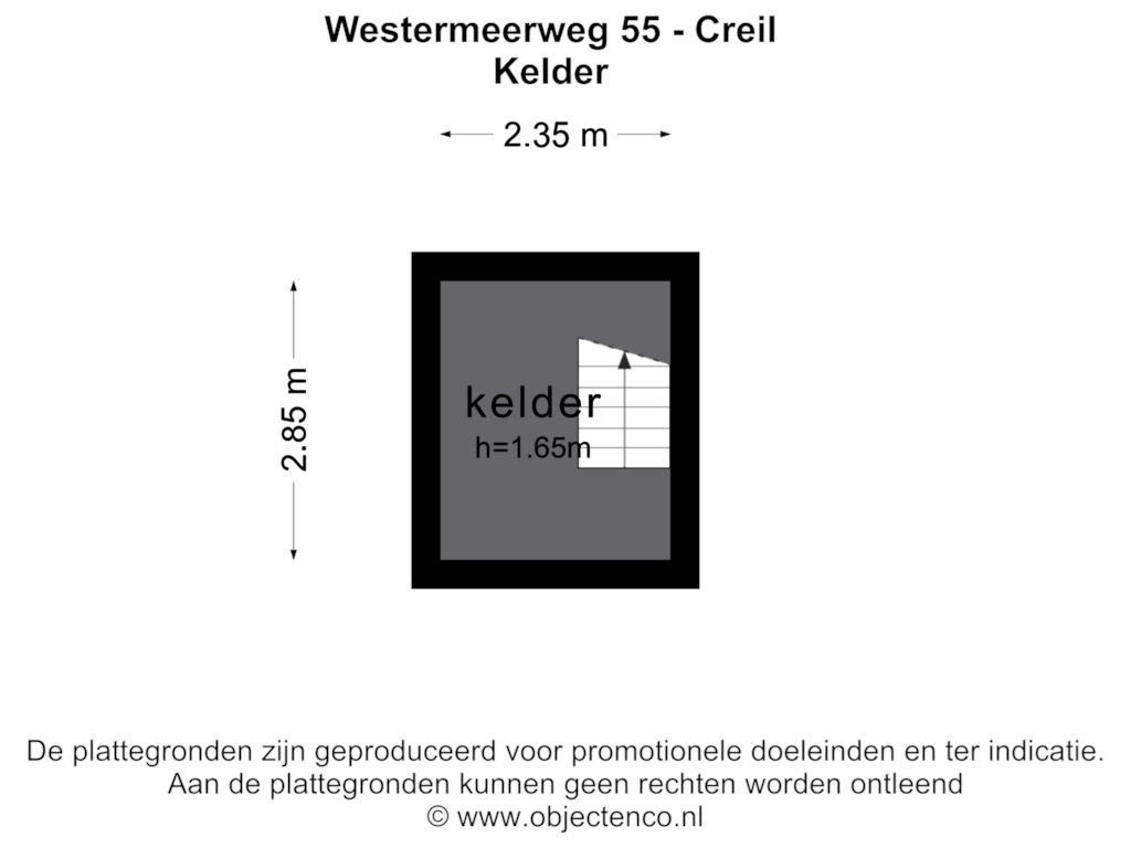 View floorplan of KELDER of Westermeerweg 55