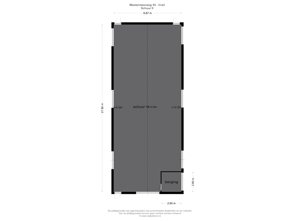 View floorplan of SCHUUR II of Westermeerweg 55