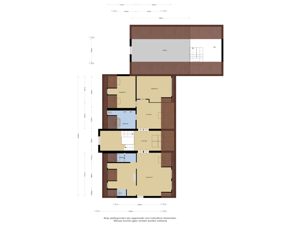 View floorplan of Eerste Verdieping of Noordlangeweg 34