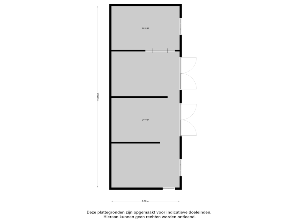 View floorplan of Garage of Noordlangeweg 34