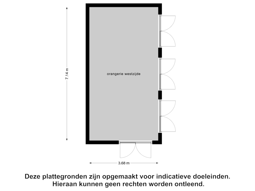 View floorplan of Berging of Noordlangeweg 34