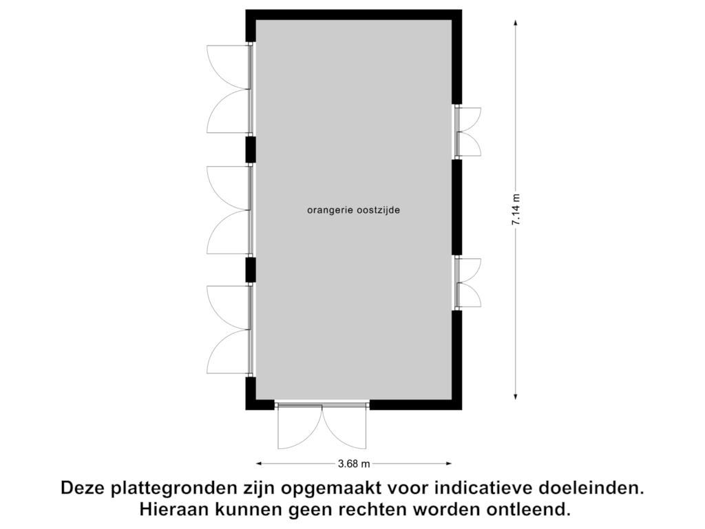 View floorplan of Berging of Noordlangeweg 34