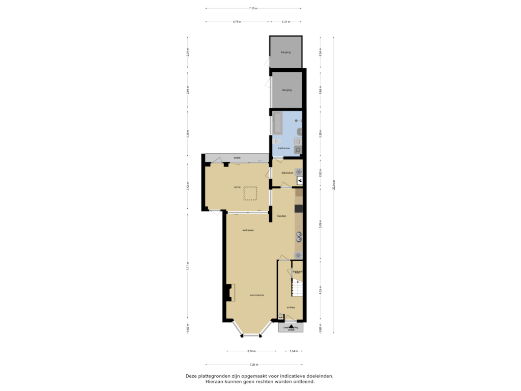 Bekijk plattegrond van Begane Grond van Kanaalzicht 22