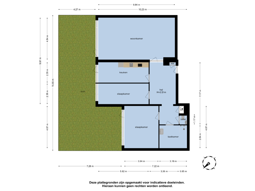 View floorplan of overzicht woning of Laan van Dick Laan 73