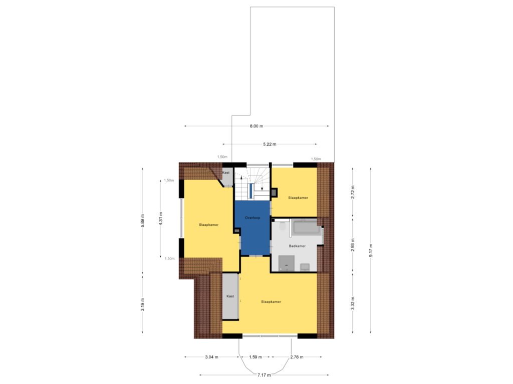 Bekijk plattegrond van Eerste verdieping van Hertogin Johannasingel 1