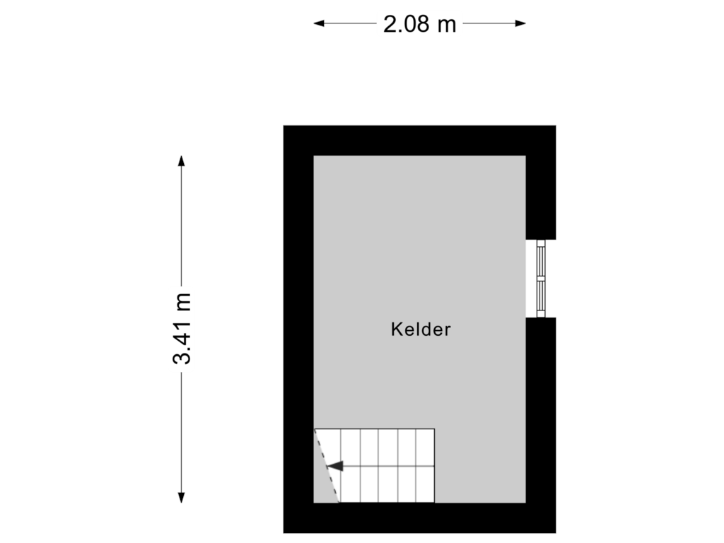 Bekijk plattegrond van Kelder van Hertogin Johannasingel 1