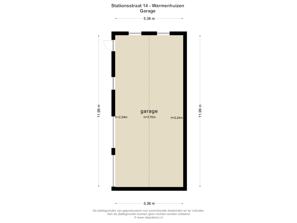 Bekijk plattegrond van GARAGE van Stationsstraat 14