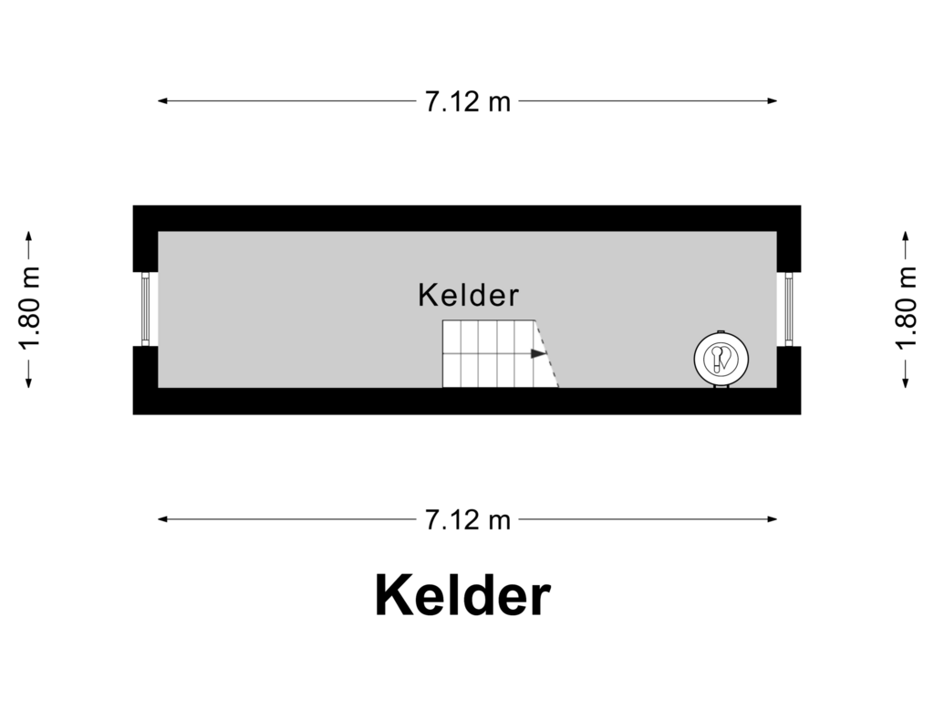 View floorplan of Kelder of Annendaalderweg 26