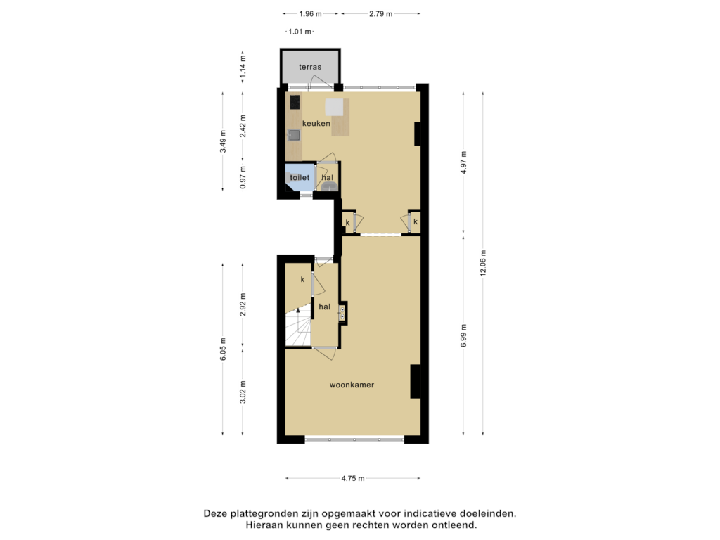 Bekijk plattegrond van Begane grond van Noorderhavenkade 107-C02