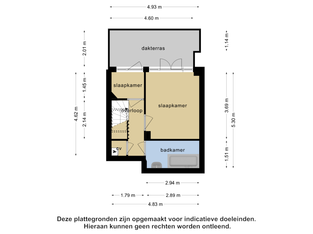 Bekijk plattegrond van 2e verdieping van Noorderhavenkade 107-C02