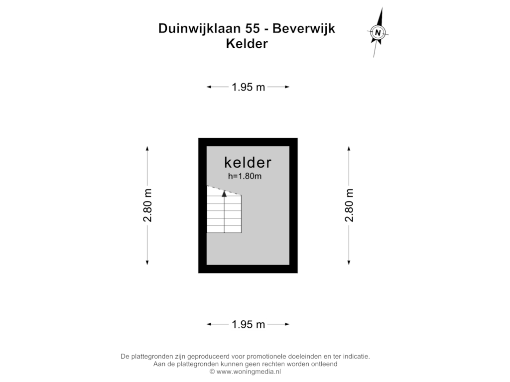 View floorplan of KELDER of Duinwijklaan 55