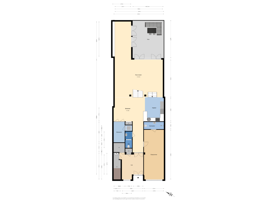 View floorplan of Begane Grond of De Ruijterstraat 33