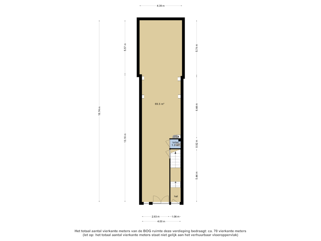 Bekijk plattegrond van BOG-bg van Volmarijnstraat 64-A