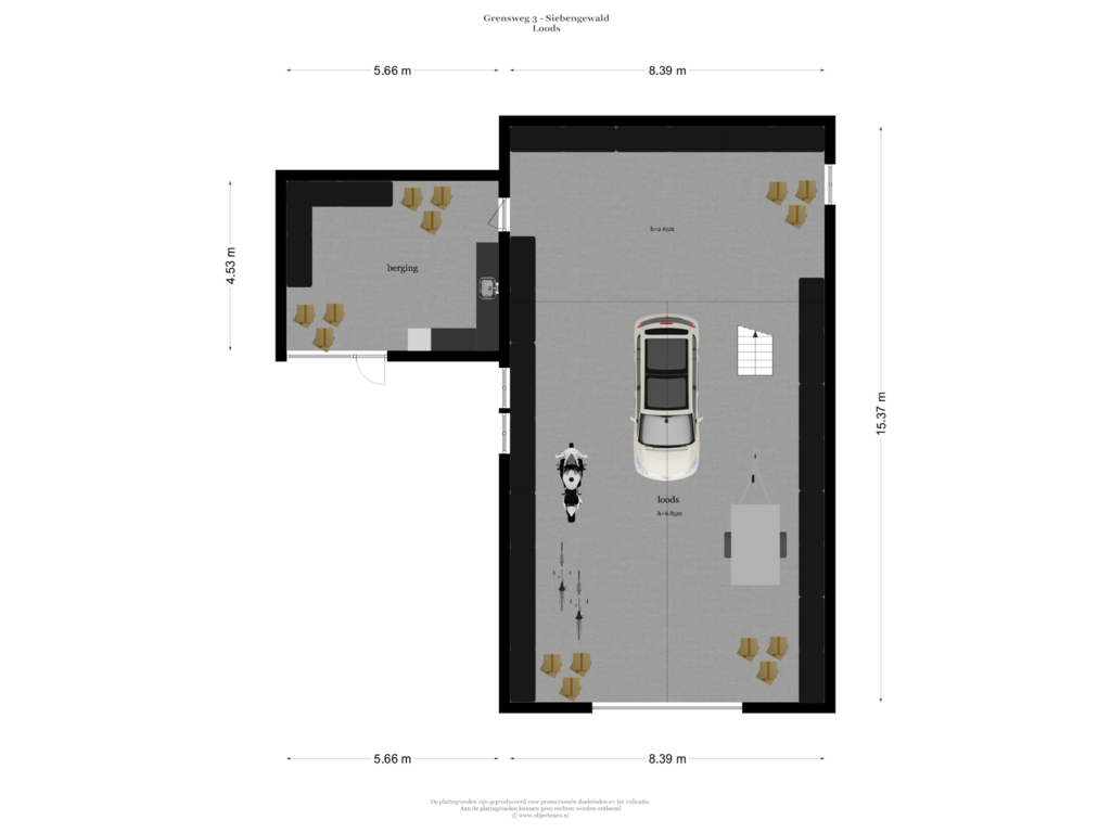 Bekijk plattegrond van Loods van Grensweg 3