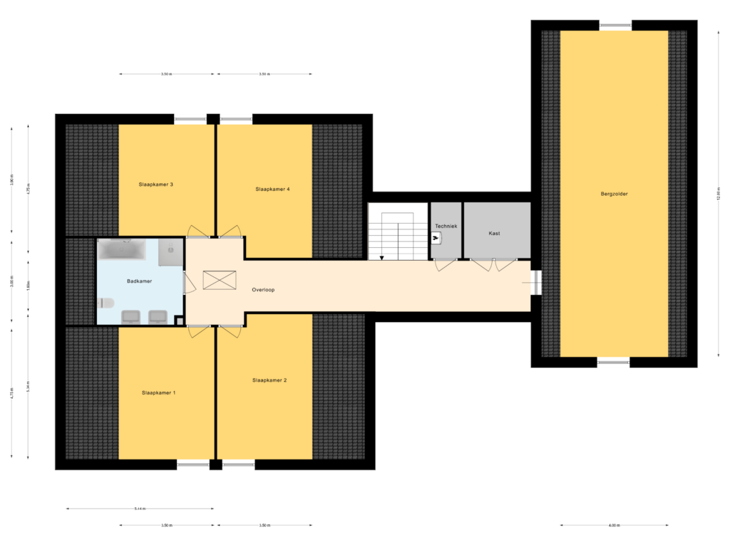 Bekijk plattegrond van 1e Verdieping van Bosweg 95