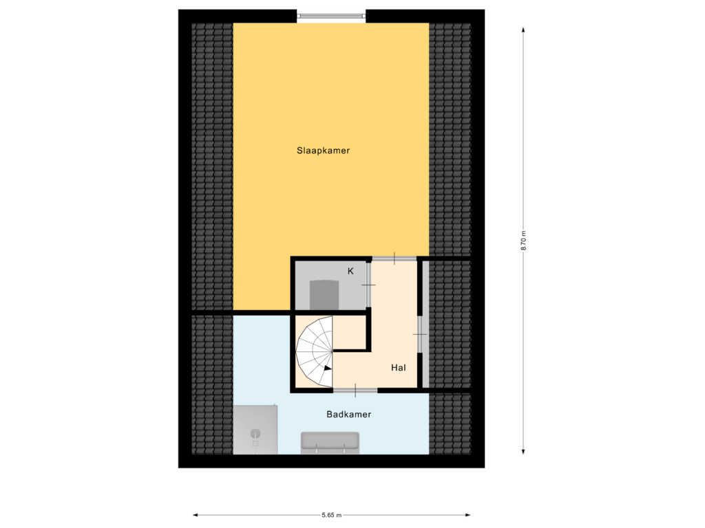 Bekijk plattegrond van 1e Verdieping Gastenverblijf van Bosweg 95