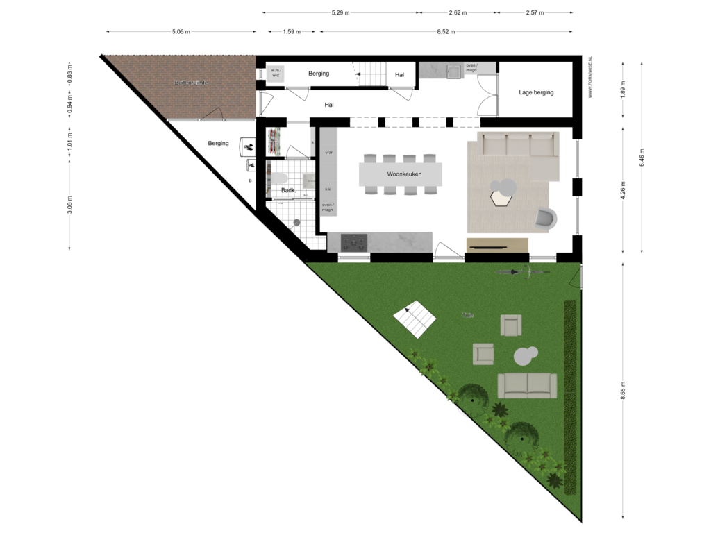 View floorplan of SOUTERRAIN of Spinozastraat 3