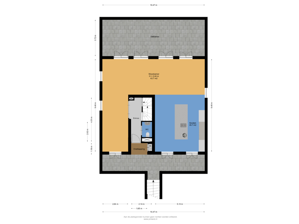 Bekijk plattegrond van 1e Verdieping van Middelweg 137