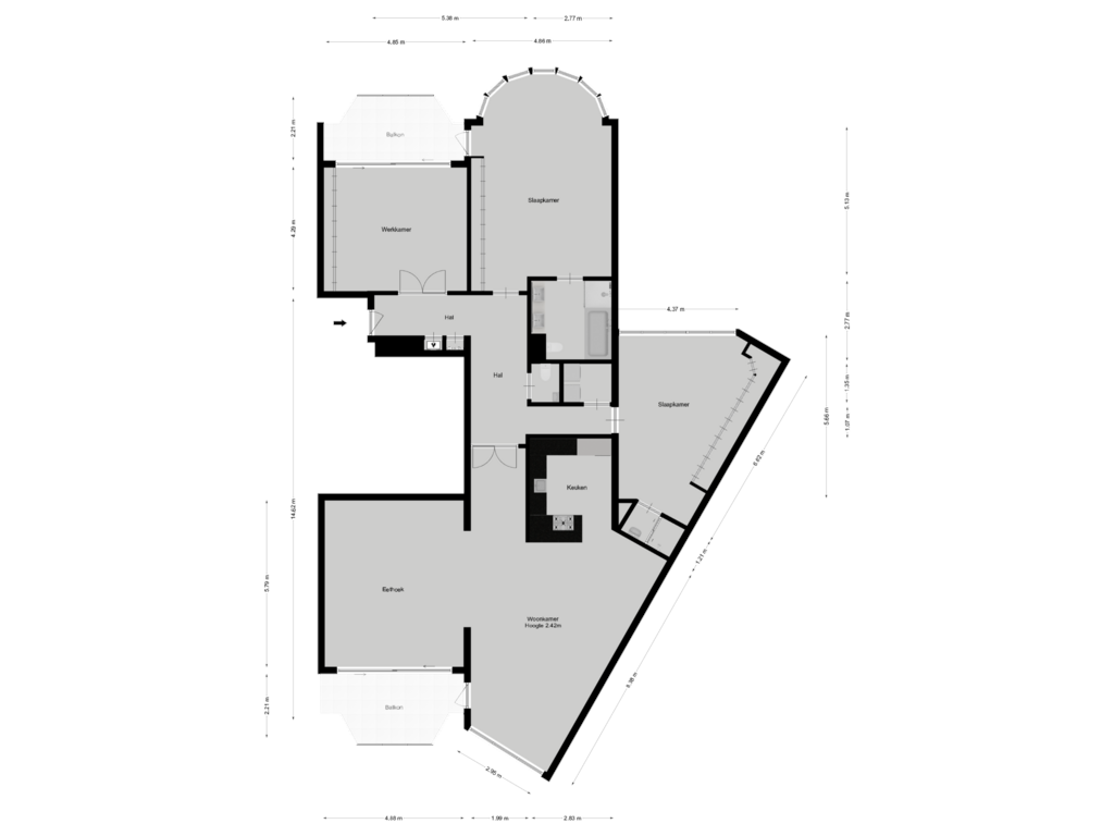 Bekijk plattegrond van Etage van Labradorstroom 141