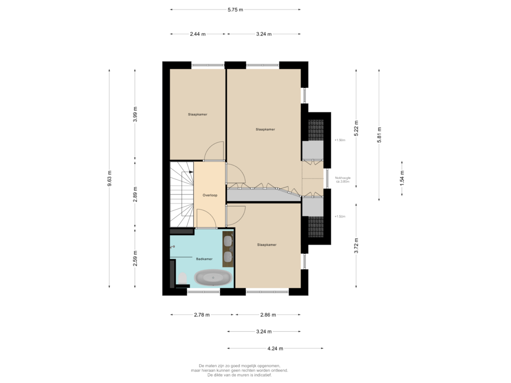 Bekijk plattegrond van 1e Verdieping van H.W. Mesdagstraat 43