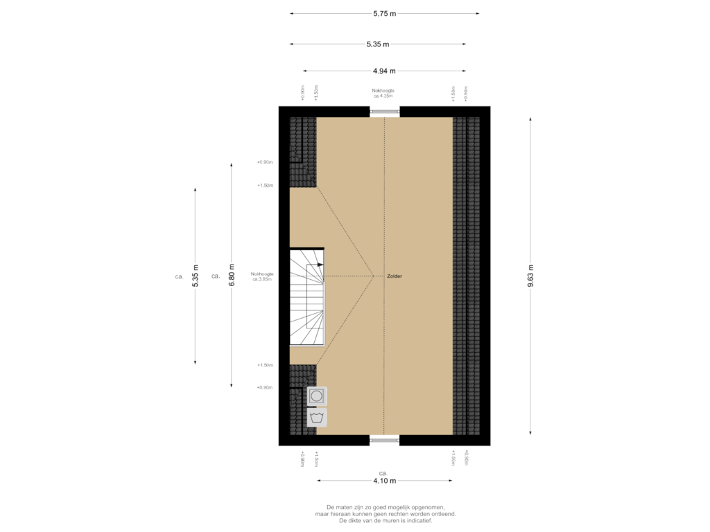 Bekijk plattegrond van 2e Verdieping van H.W. Mesdagstraat 43