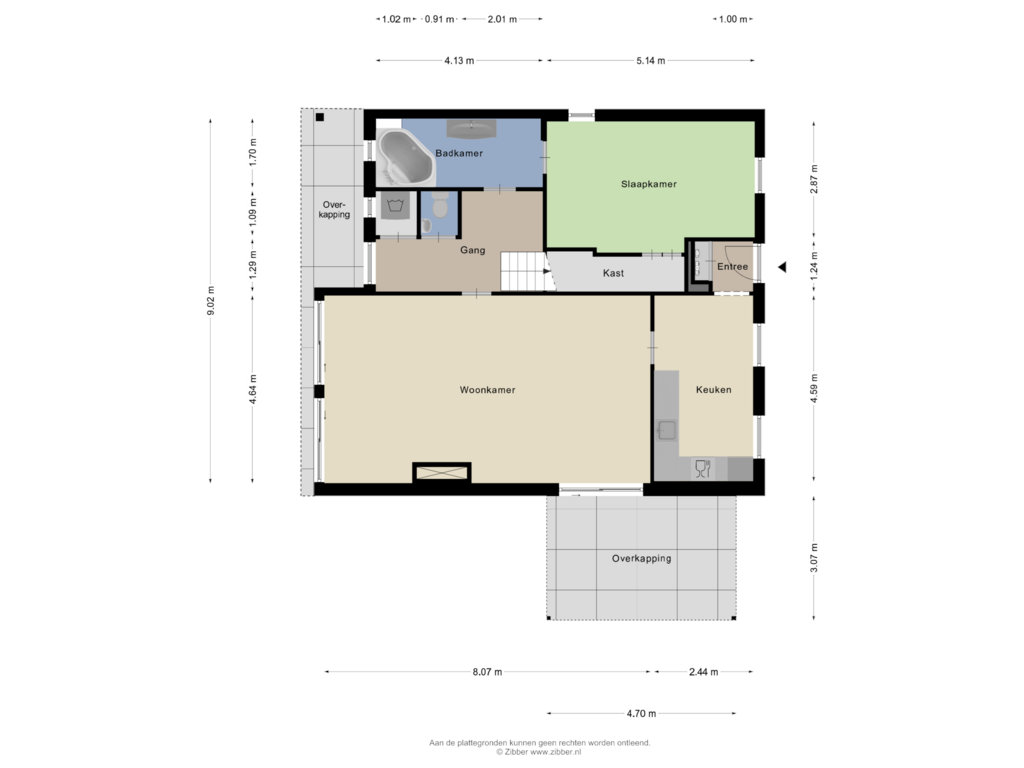 Bekijk plattegrond van Begane grond van Hogezoom 51