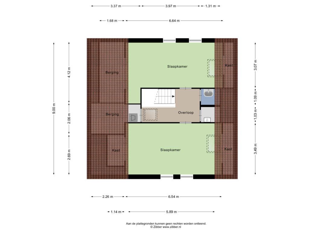 Bekijk plattegrond van Eerste verdieping van Hogezoom 51