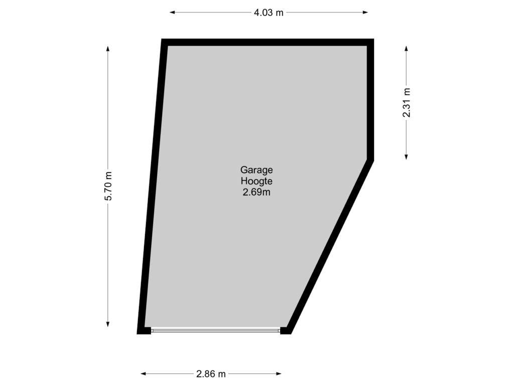 Bekijk plattegrond van Garage van Labradorstroom 141