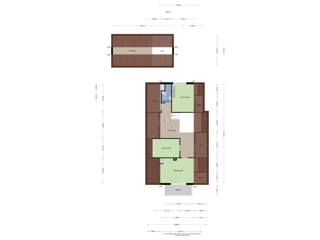 Bekijk plattegrond van Eerste verdieping van Zuidwijk 29