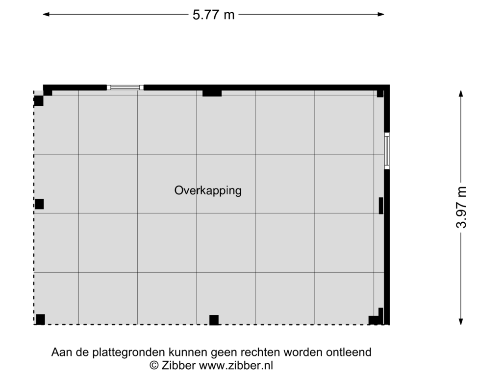 Bekijk plattegrond van Overkapping van Zuidwijk 29