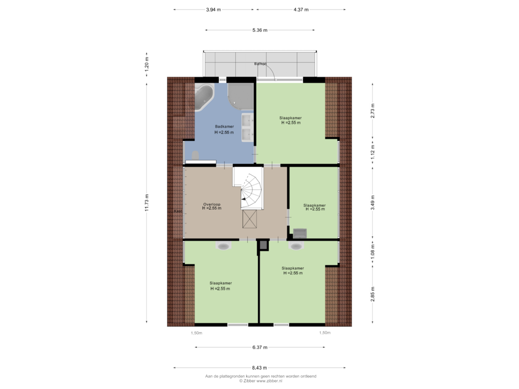 Bekijk plattegrond van Eerste Verdieping van Ring 8