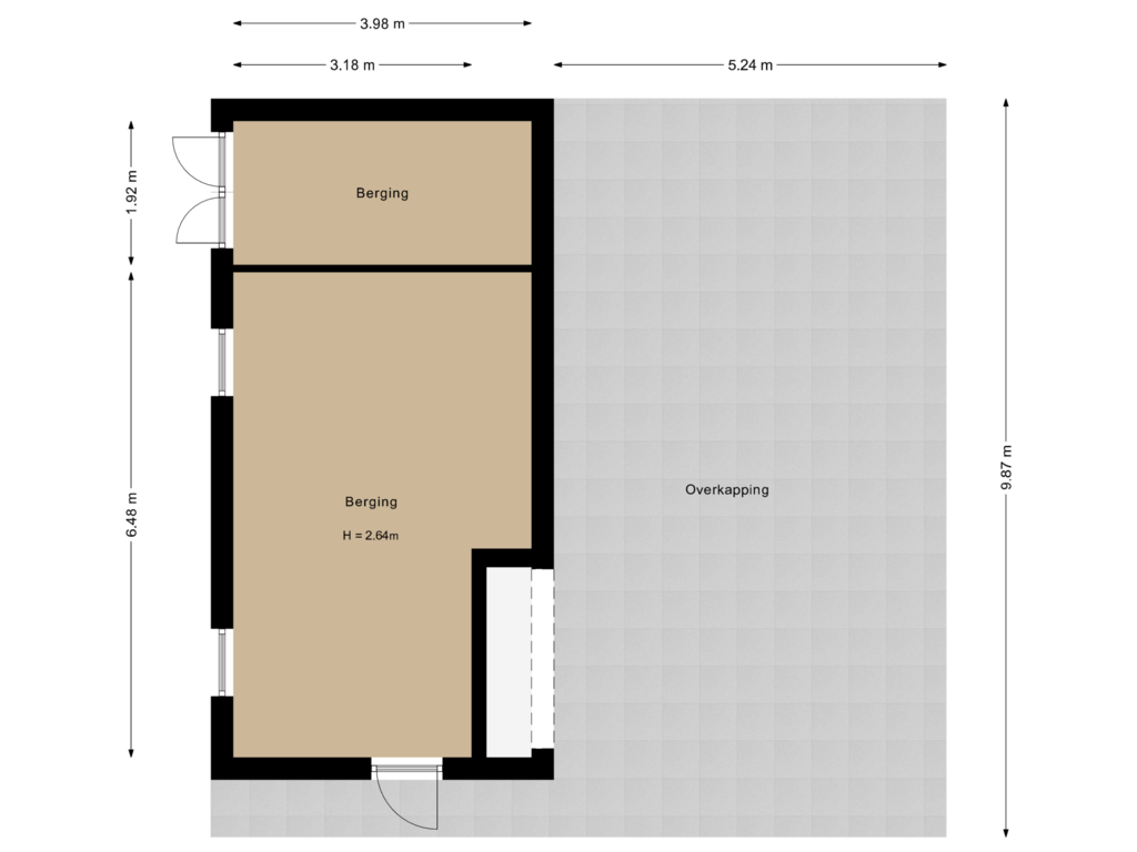 View floorplan of Berging of Eilandseweg 8