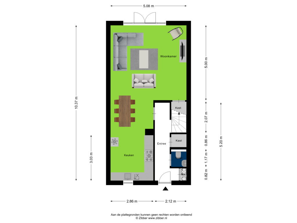 View floorplan of Begane Grond of De Krom 221