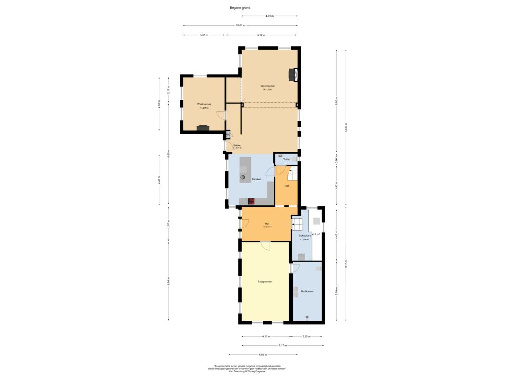 Bekijk plattegrond van Begane grond van Greveling 195