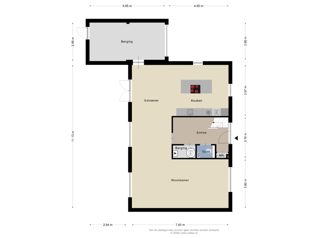 Bekijk plattegrond van Begane grond van Pijlkruid 5