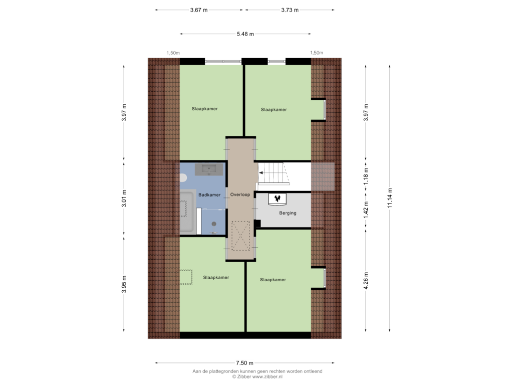 Bekijk plattegrond van Eerste verdieping van Pijlkruid 5