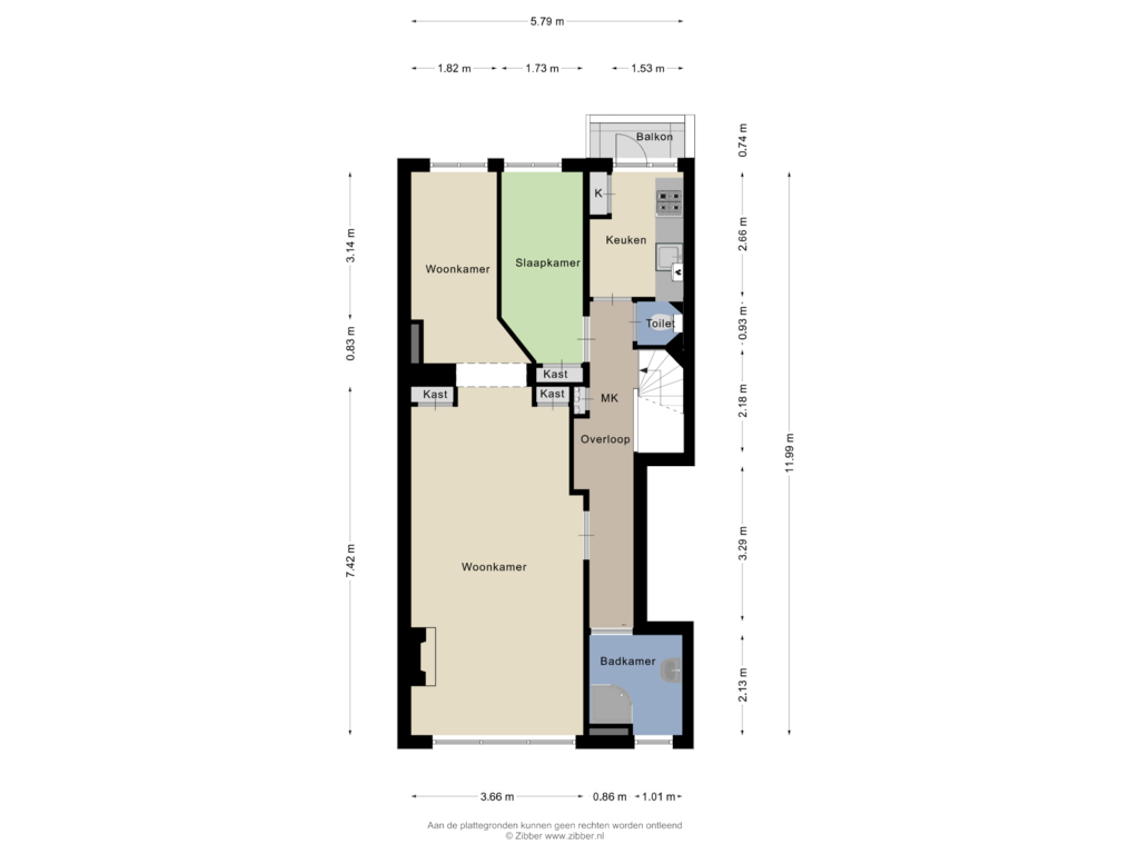 Bekijk plattegrond van Eerste Verdieping van Pleinweg 139-A