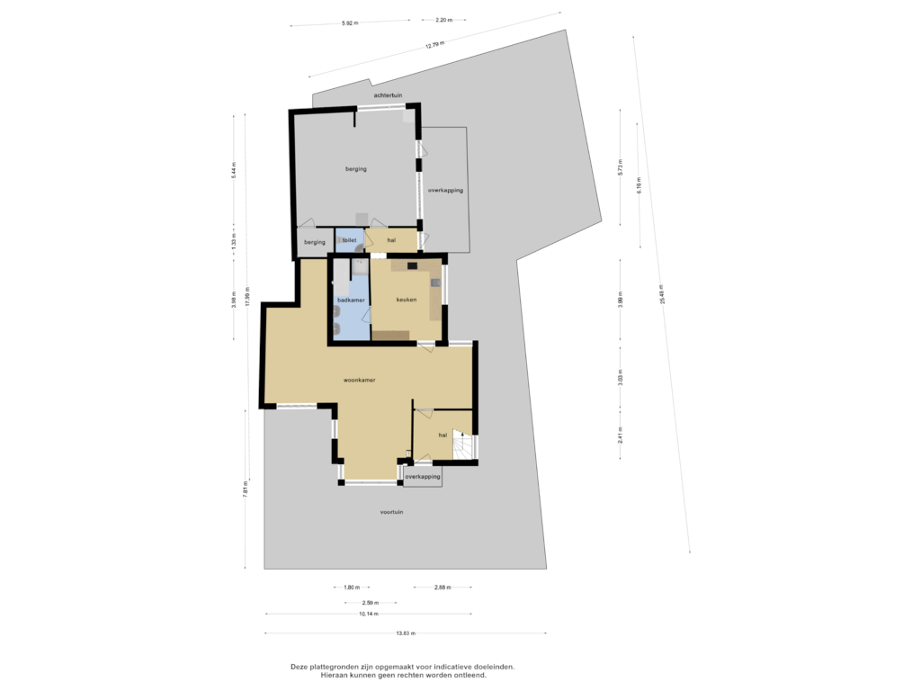 View floorplan of Woning overzicht of Boschlaan 1