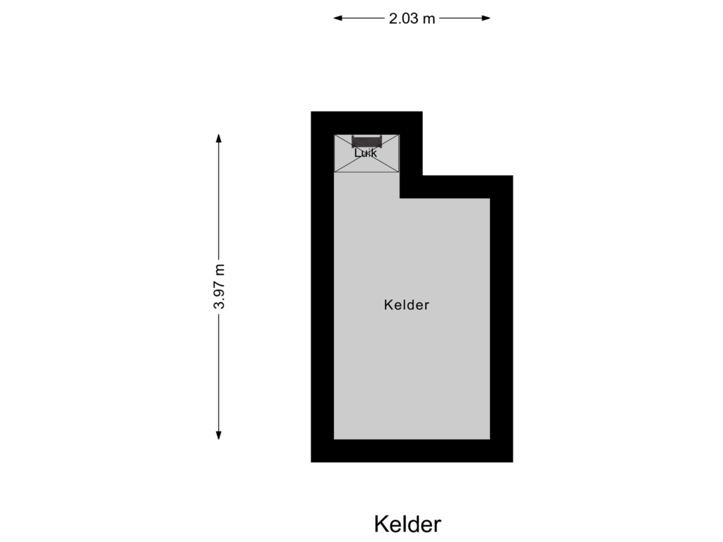 Bekijk plattegrond van Kelder van Hessenweg 2