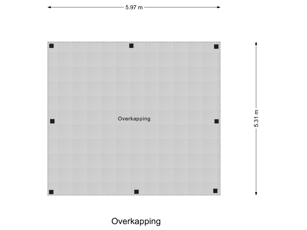 Bekijk plattegrond van Overkapping van Hessenweg 2