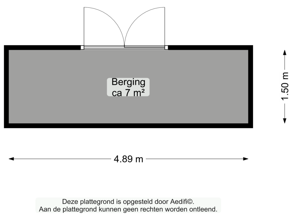 View floorplan of Berging of Schipborgerweg 19-21