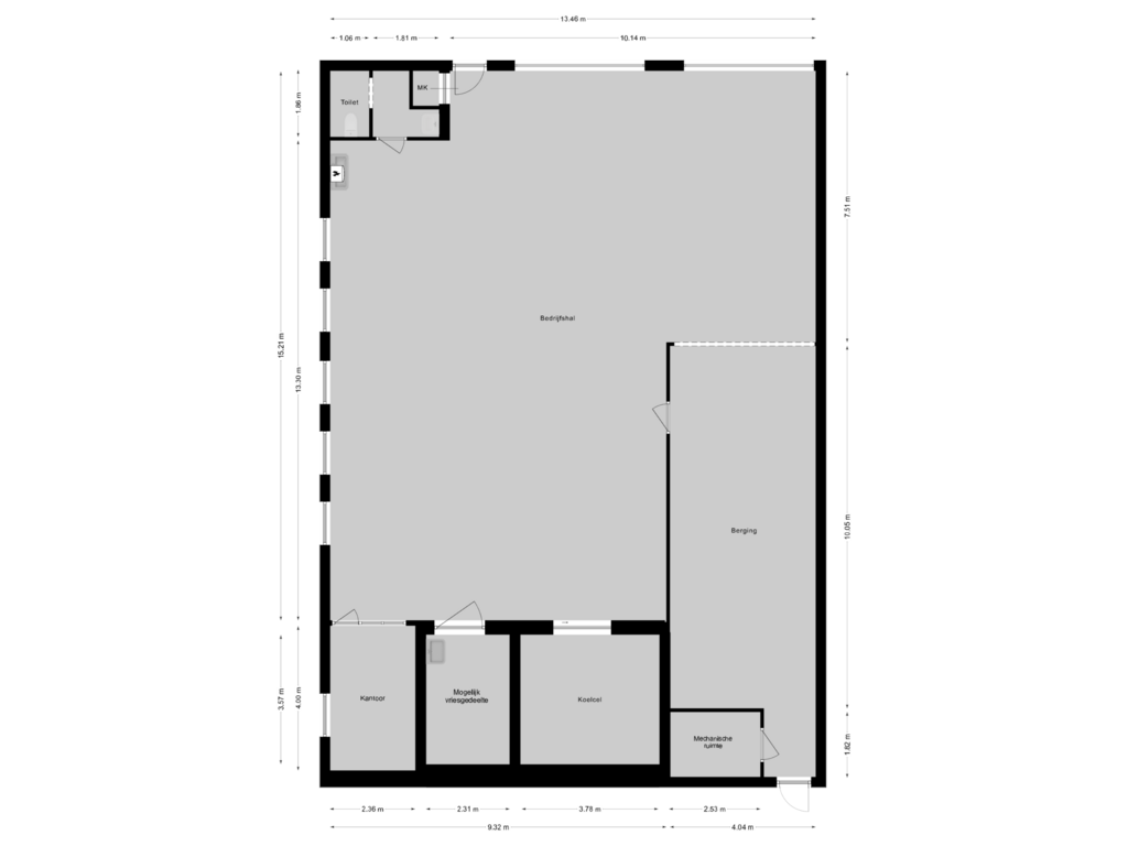 View floorplan of Bijgebouw of Oostsingel 66