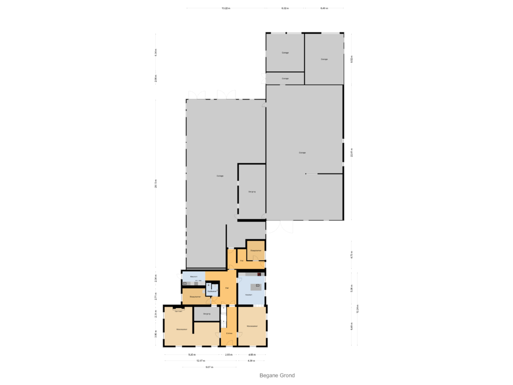 View floorplan of Begane Grond of Molkereiweg 107