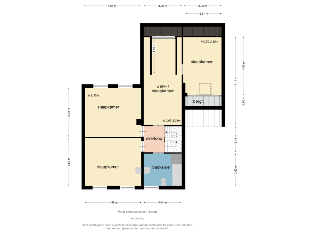 Bekijk plattegrond van verdieping van Pater Schreursstraat 1