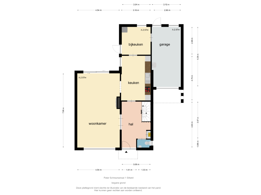 Bekijk plattegrond van begane grond van Pater Schreursstraat 1