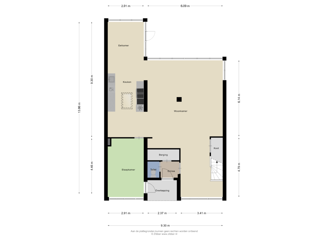 Bekijk plattegrond van Begane grond van Meerewijck 51